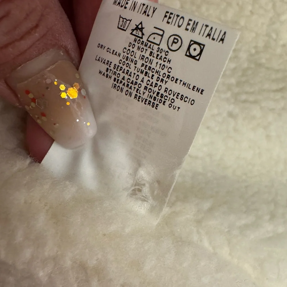 LOW START!! Moschino Jeans Blue Denim Jacket with Shirt Collar - Picture 8 of 12